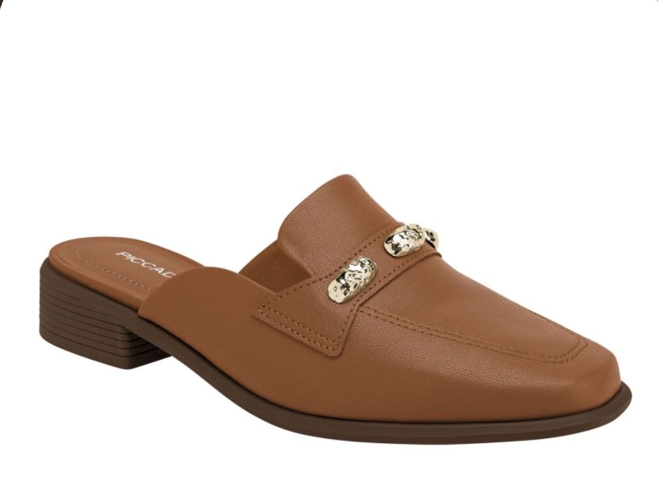 Mule Piccadilly Feminino Cor Ocre
