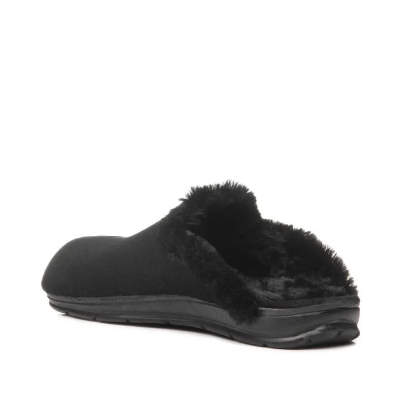 Pantufa Pegada Pelúcia Feminino Cor Preto