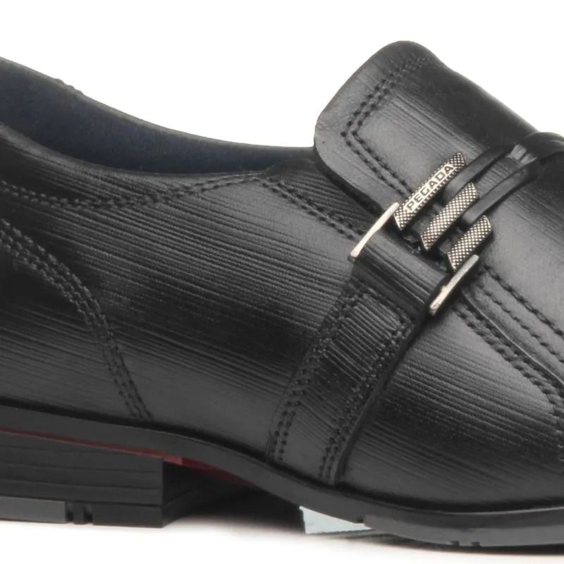 Sapato Social Pegada Em Couro Masculino Cor Preto Sapato Social Pegada Em Couro Masculino Cor Preto