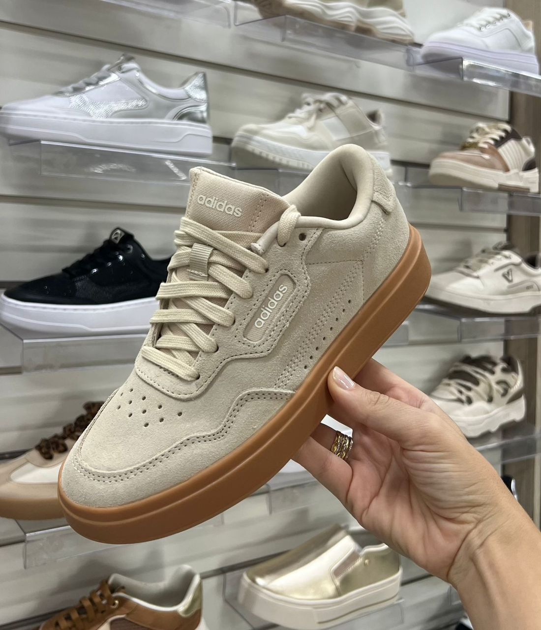 Tênis Adidas Park ST 2.0 Feminino Cor Nude Tênis Adidas Park ST 2.0 Feminino Cor Nude