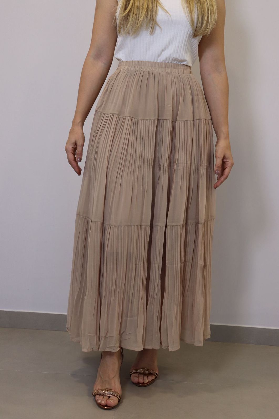 Saia Bellina Feminino Cor Caqui