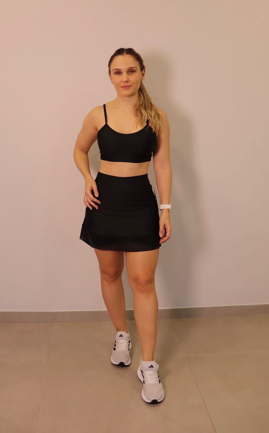 Shorts/Saia Karamoella Feminino Cor Preto Shorts/Saia Karamoella Feminino Cor Preto