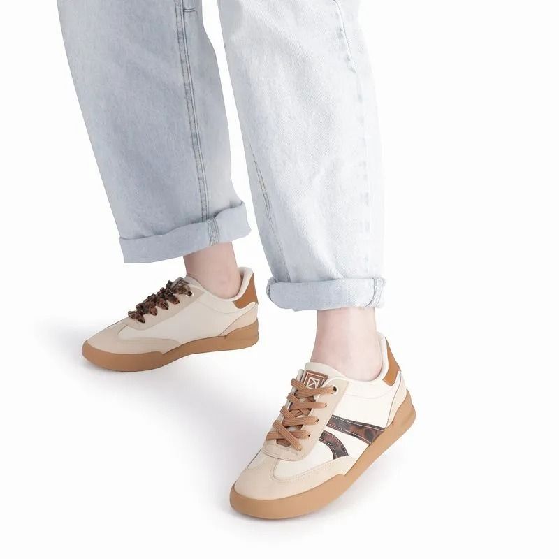 Tênis Piccadilly Feminino Cor Off White/Dourado Brulee