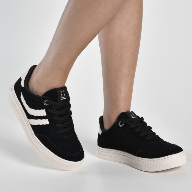 Tênis Via Marte Casual Nobuck Feminino Cor Preto