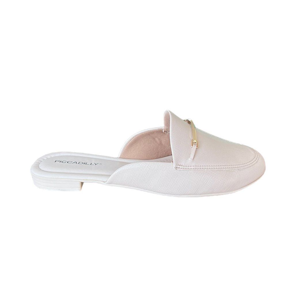 Mule Piccadilly Feminino Cor Off White