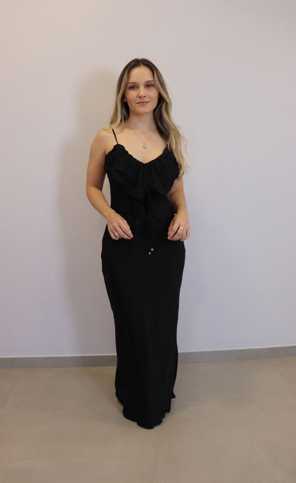 Vestido Longo My Crush Feminino Cor Preto Vestido Longo My Crush Feminino Cor Preto