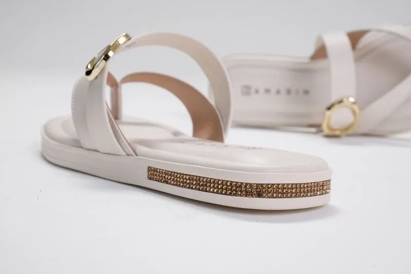 Rasteira Scotch Ramarim Feminino Cor Off White Rasteira Scotch Ramarim Feminino Cor Off White