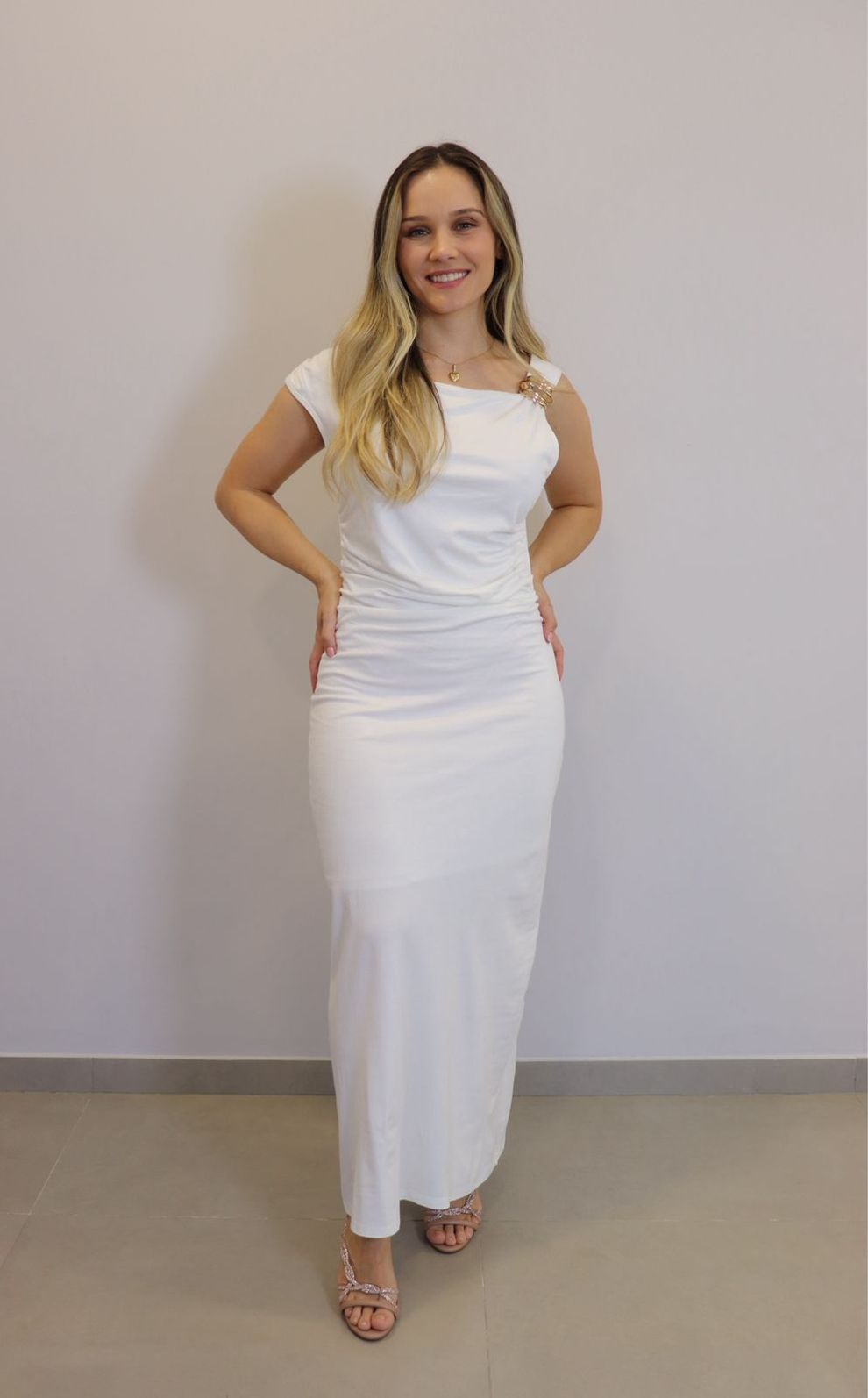 Vestido My Crush Feminino Cor Off White