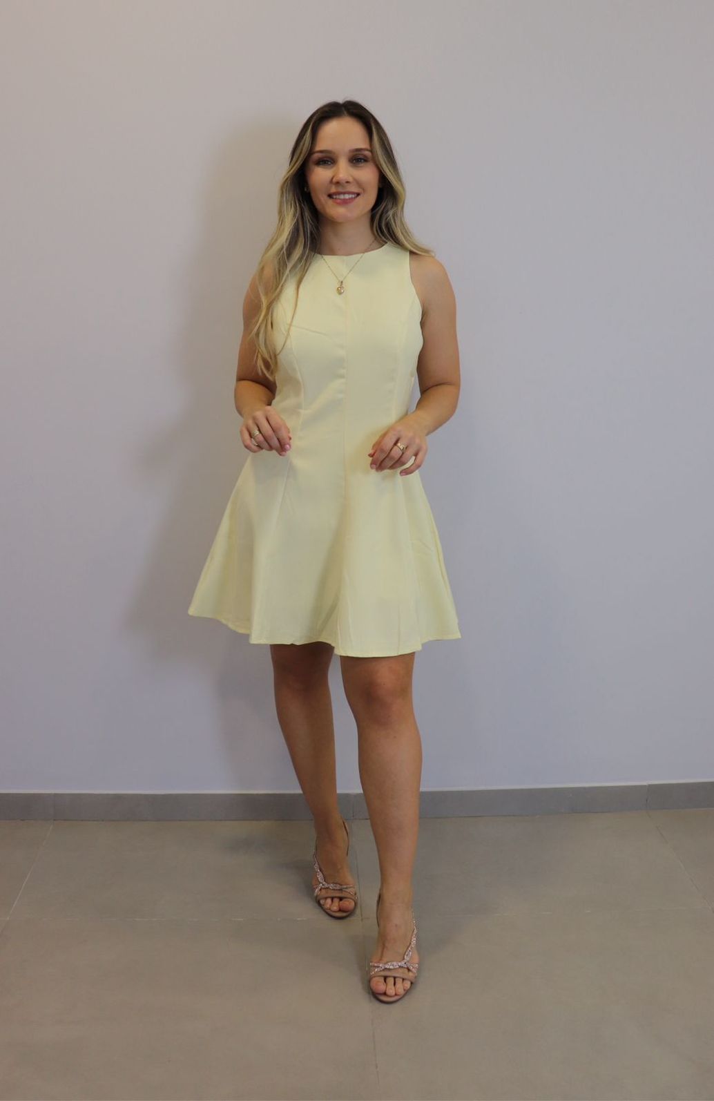 Vestido My Crush Feminino Cor Amarelo