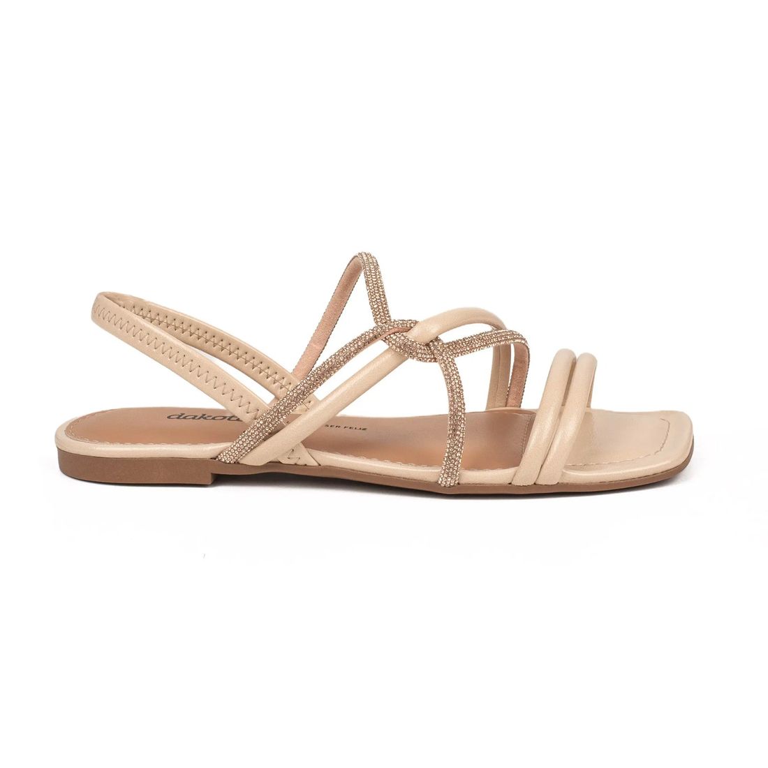 Sandália Dakota Rasteira Feminino Cor Bege Sandália Dakota Rasteira Feminino Cor Bege
