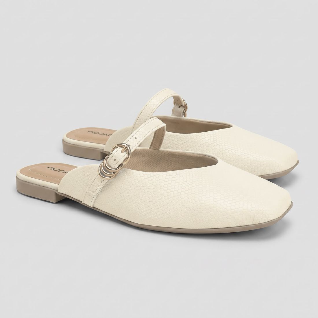 Mule Piccadilly Feminino Cor Off White Mule Piccadilly Feminino Cor Off White