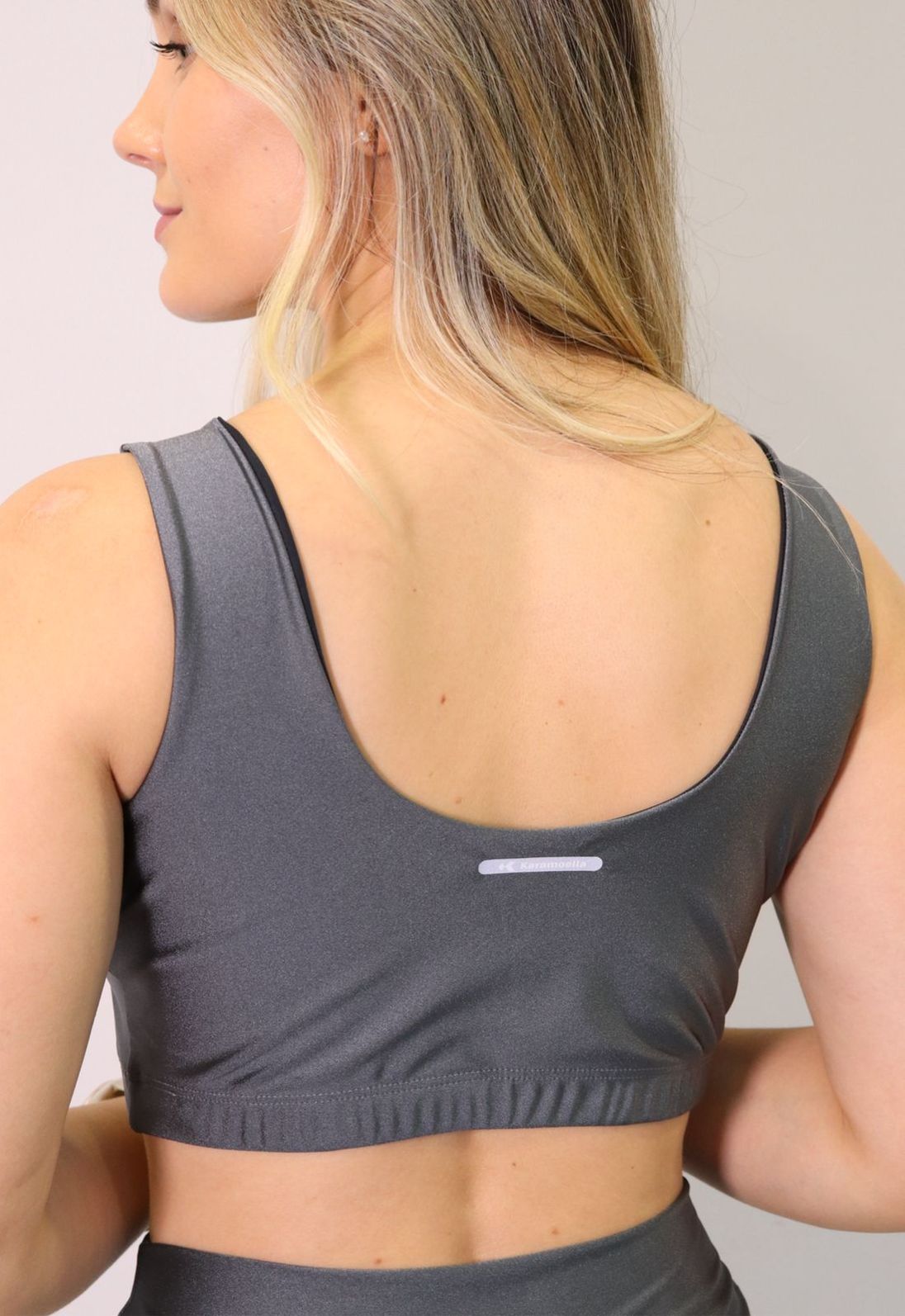 Top Karamoella Feminino Cor Chumbo Top Karamoella Feminino Cor Chumbo