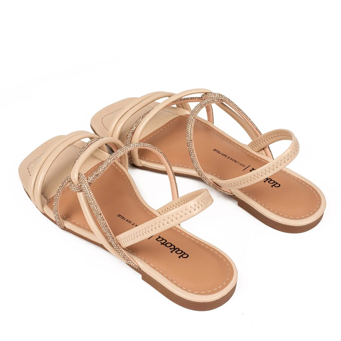 Sandália Dakota Rasteira Feminino Cor Bege Sandália Dakota Rasteira Feminino Cor Bege