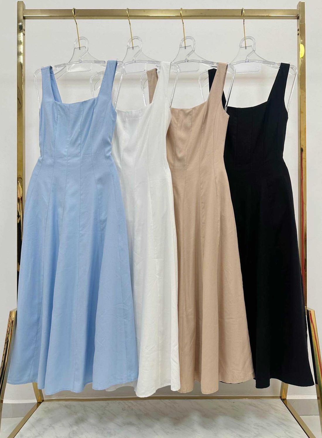 Vestido Bellina Evasê Feminino Cor Nude