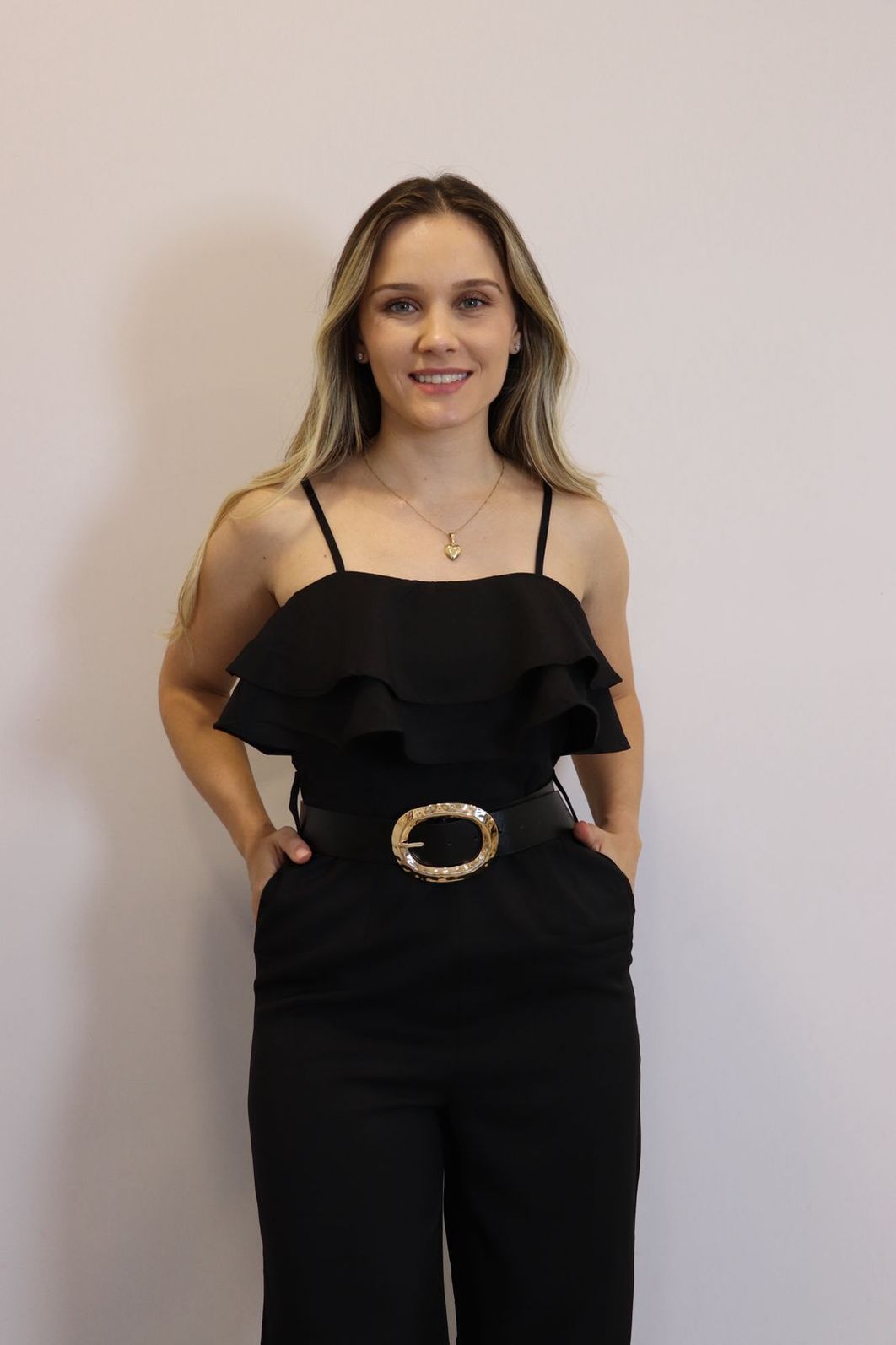 Macacão Longo My Crush Feminino Cor Preto Macacão Longo My Crush Feminino Cor Preto