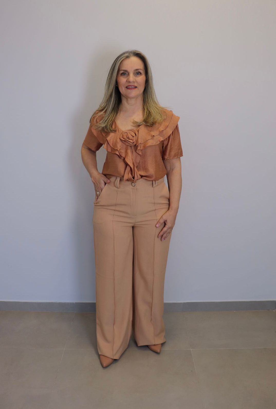 Blusa Maxma Feminino Cor Marrom