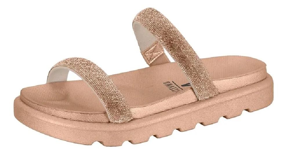 Papete Vizzano Com Brilho Feminino Cor Ouro Rosado Papete Vizzano Com Brilho Feminino Cor Ouro Rosado