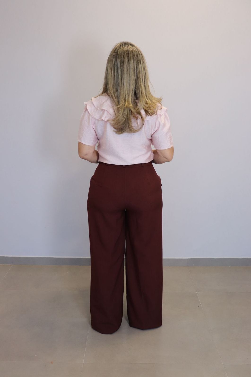 Calça Maxma Alfaiataria Feminino Cor Marrom