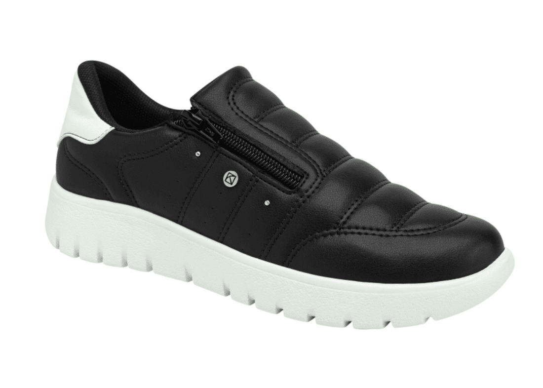 Tênis Piccadilly Slip On Feminino Cor Preto Tênis Piccadilly Slip On Feminino Cor Preto