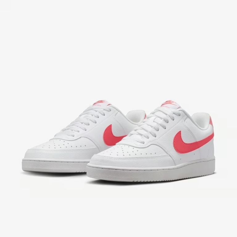 Tênis Nike Court Vision Lo Feminino Cor Branco/Coral Tênis Nike Court Vision Lo Feminino Cor Branco/Coral