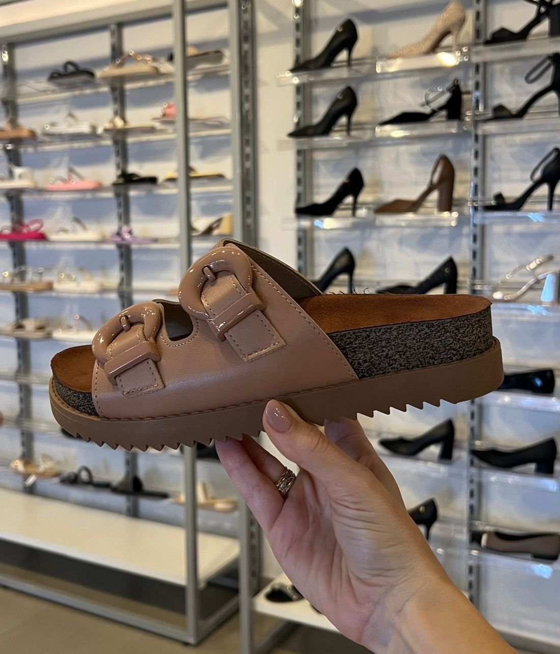 Papete Slide Moleca Feminino Cor Nude Papete Slide Moleca Feminino Cor Nude