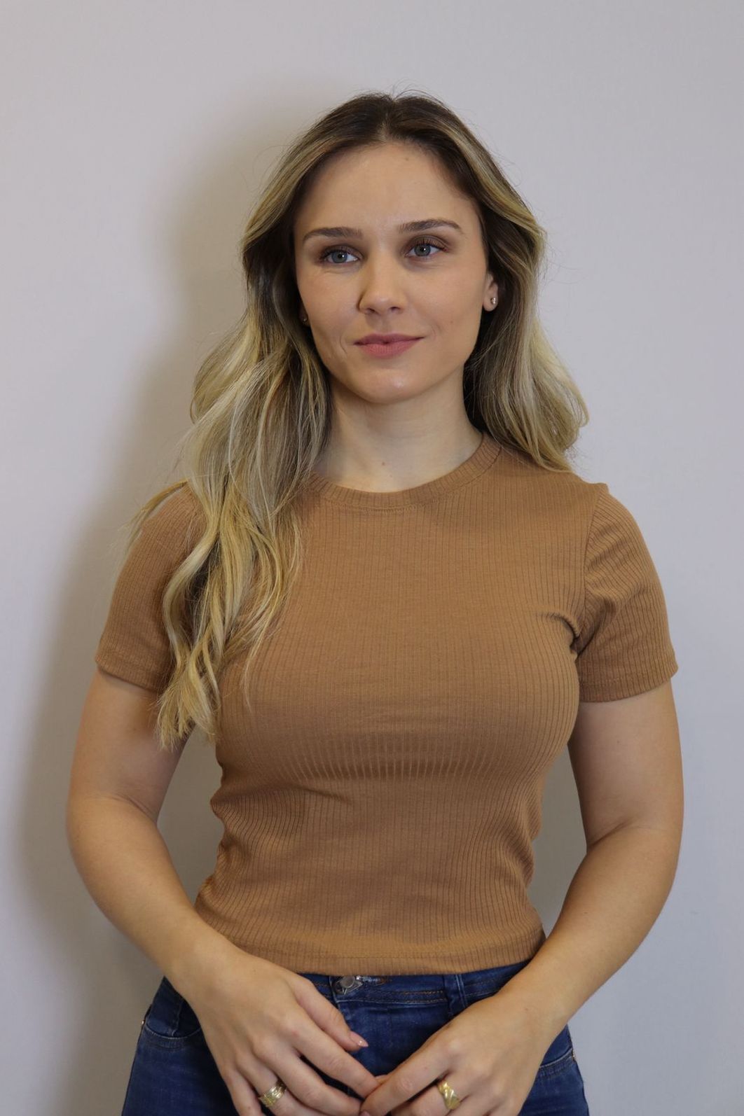 Blusa Cropped Lzt Ribana Feminino Cor Caramelo Blusa Cropped Lzt Ribana Feminino Cor Caramelo