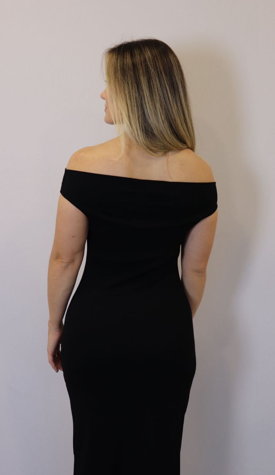 Vestido Lzt Ombo A Ombro Ribana Feminino Cor Preto Vestido Lzt Ombo A Ombro Ribana Feminino Cor Preto