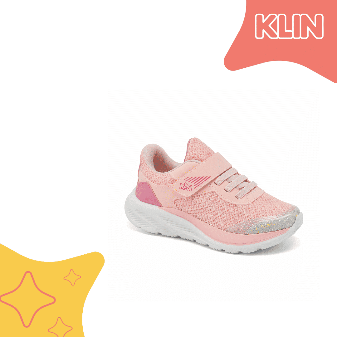 Tênis Klin Flow Infantil Feminino Cor Rosa Pink