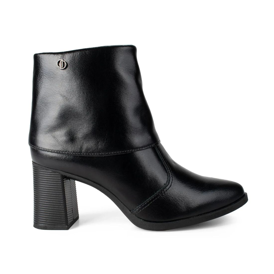 Bota Dakota Cano Curto Salto Bloco Feminino Cor Preto