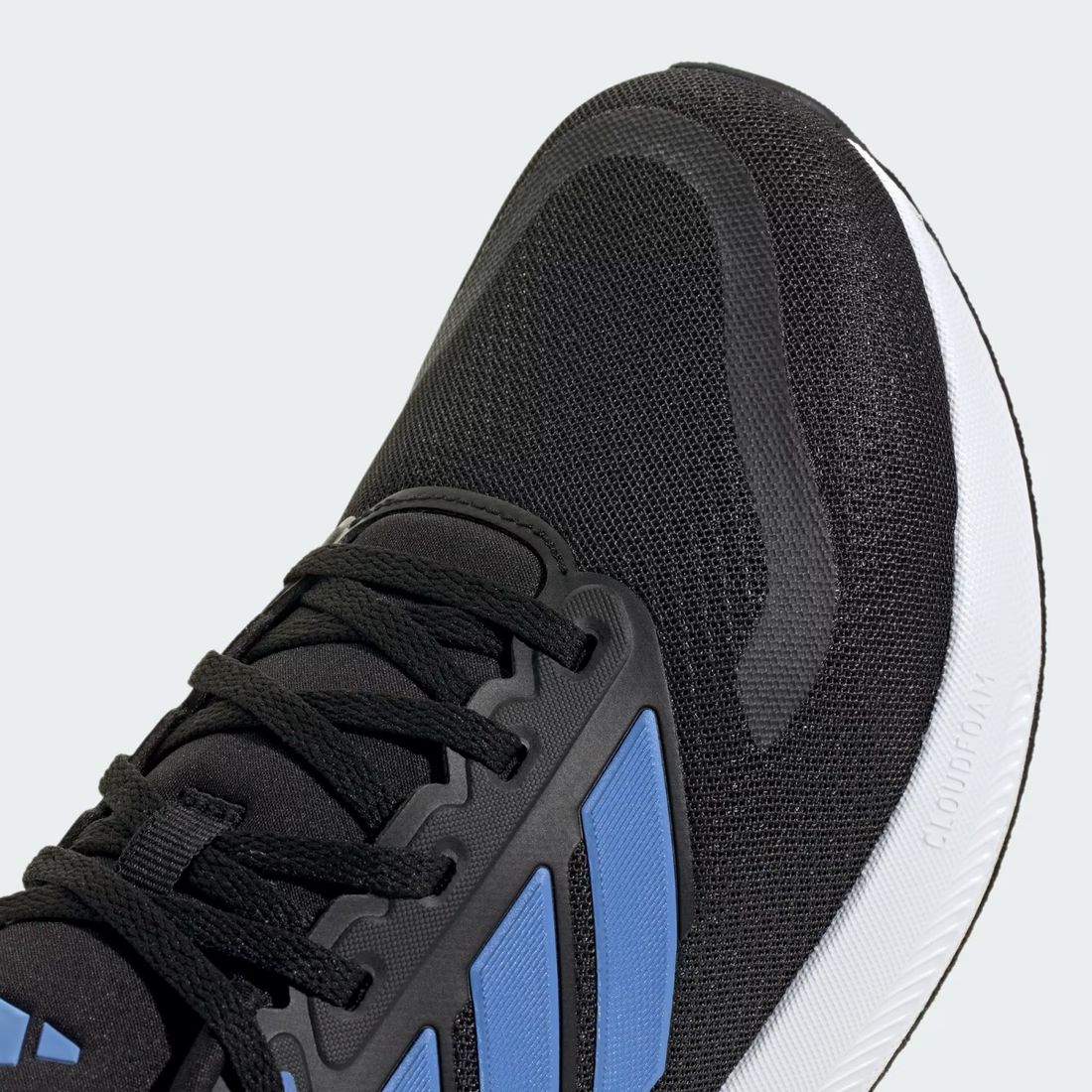 Tênis Adidas RunFalcon 5 Masculino Cor Preto/Azul Tênis Adidas RunFalcon 5 Masculino Cor Preto/Azul