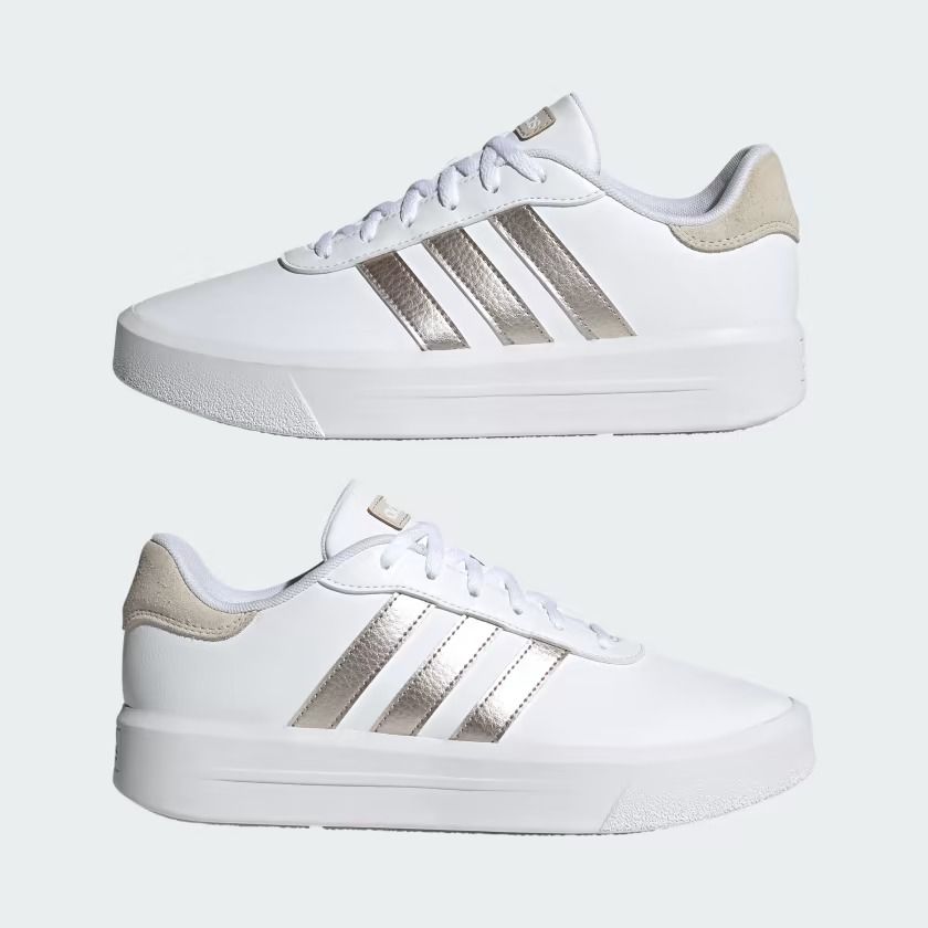 Tênis Adidas Court Platform Feminino Cor Branco Tênis Adidas Court Platform Feminino Cor Branco