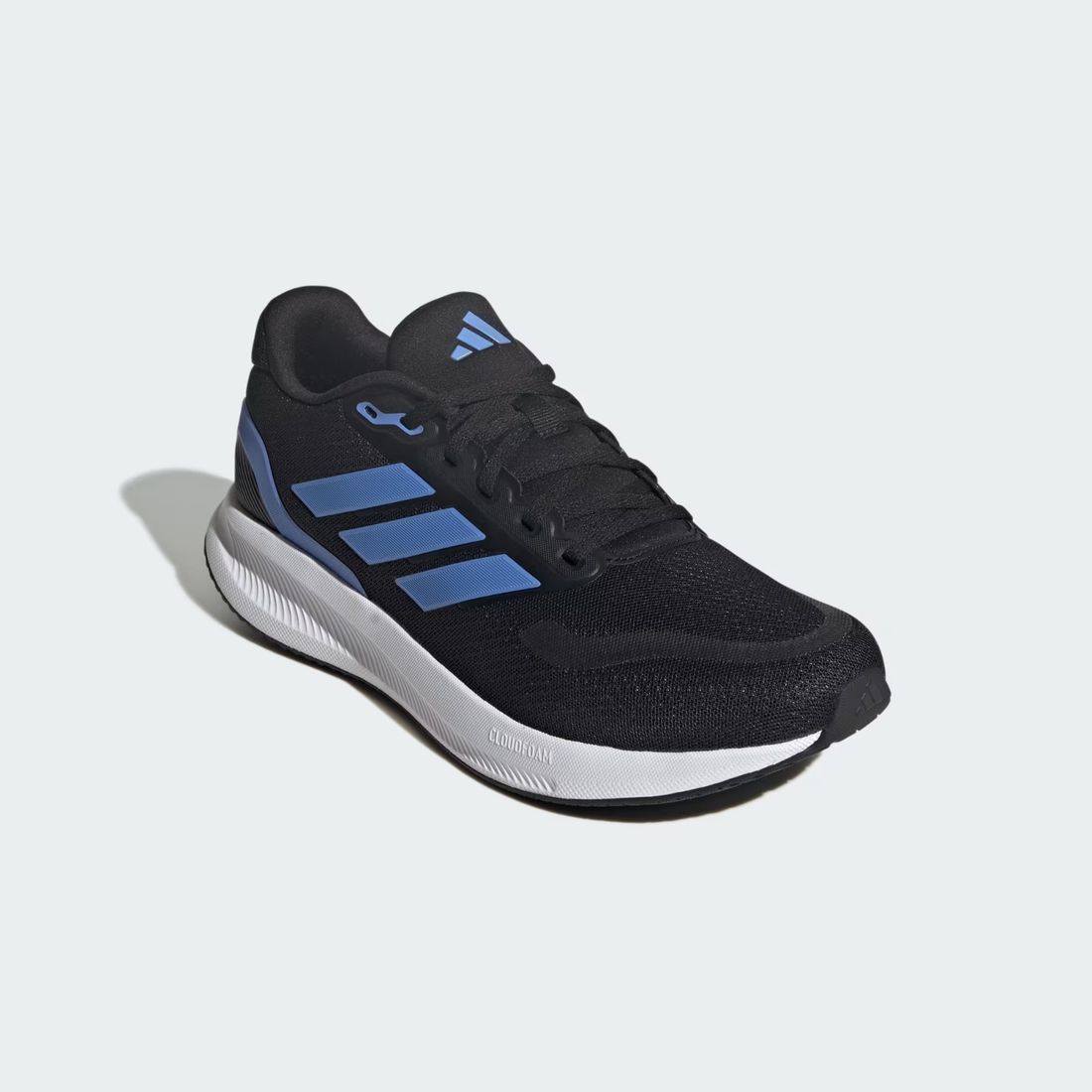 Tênis Adidas RunFalcon 5 Masculino Cor Preto/Azul Tênis Adidas RunFalcon 5 Masculino Cor Preto/Azul