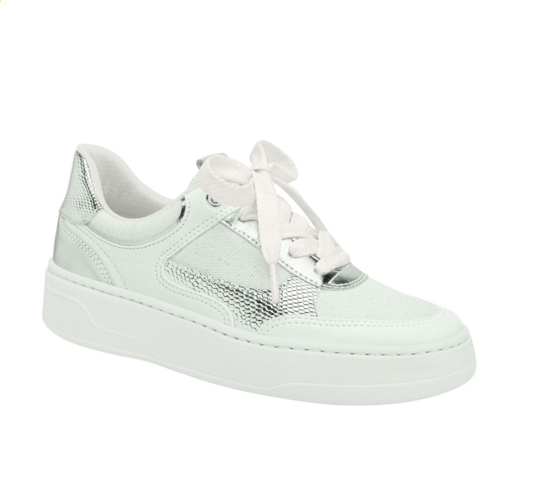 Tênis Piccadilly Casual Brilho Feminino Cor Branco Tênis Piccadilly Casual Brilho Feminino Cor Branco
