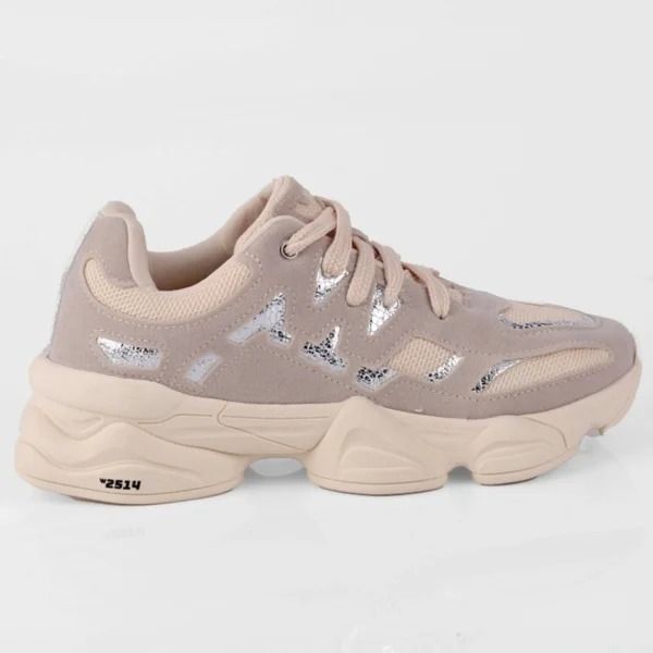 Tênis World Colors Infantil Feminino Cor Areia/ Off White Tênis World Colors Infantil Feminino Cor Areia/ Off White