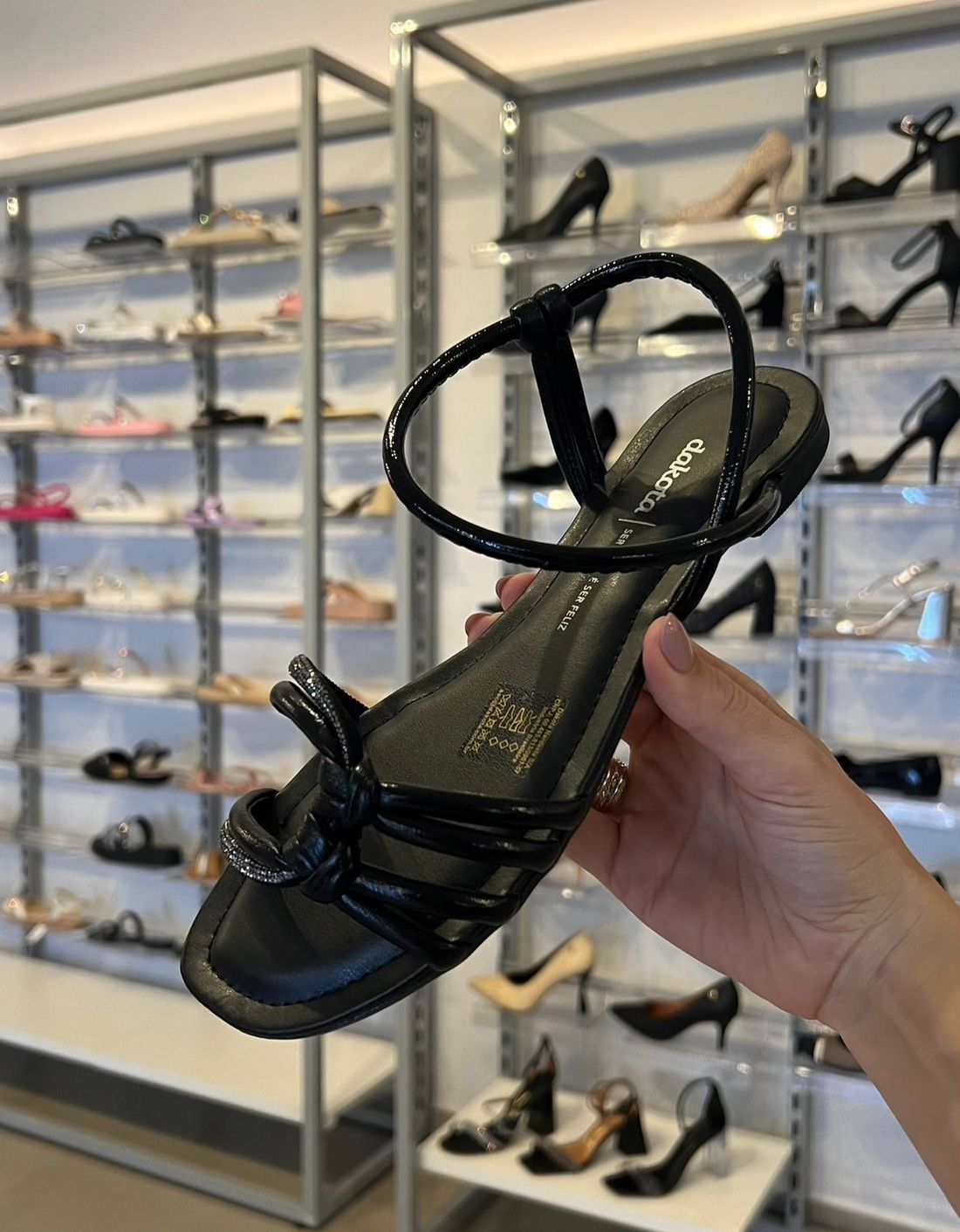 Sandália Dakota Rasteira Feminino Cor Preto