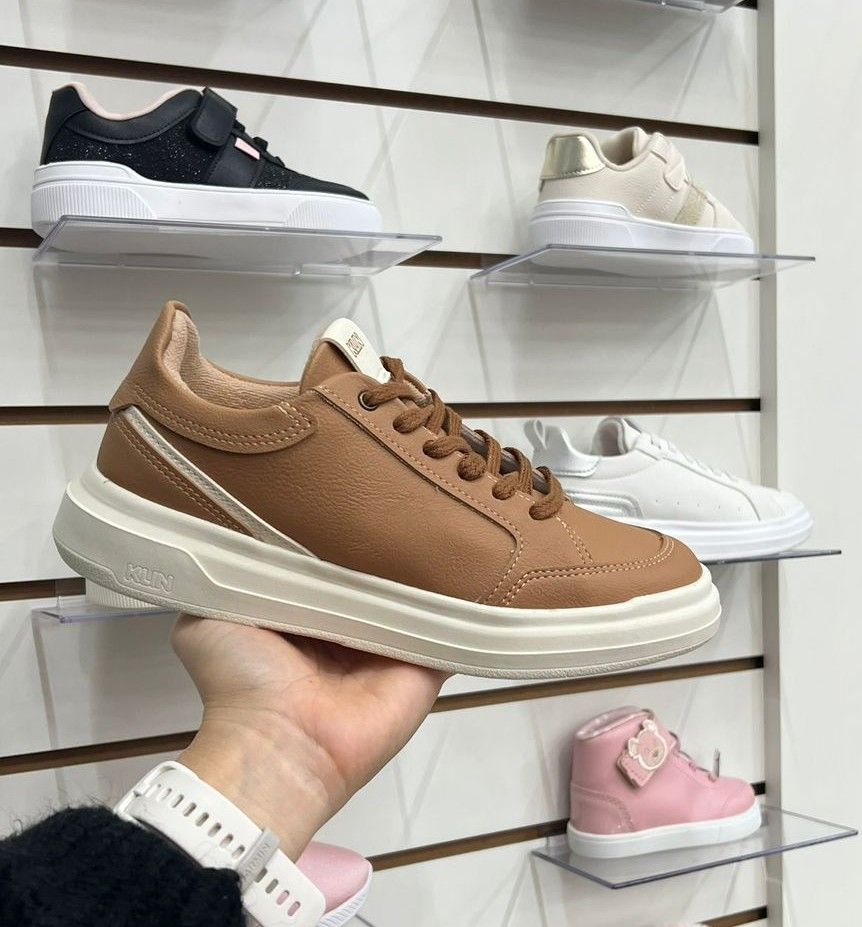 Tênis Klin Capri Infantil Masculino Cor Capuccino