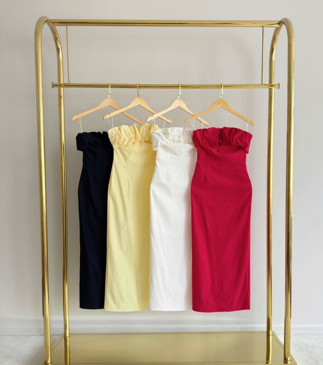 Vestido Midi My Crush Feminino Cor Vermelho