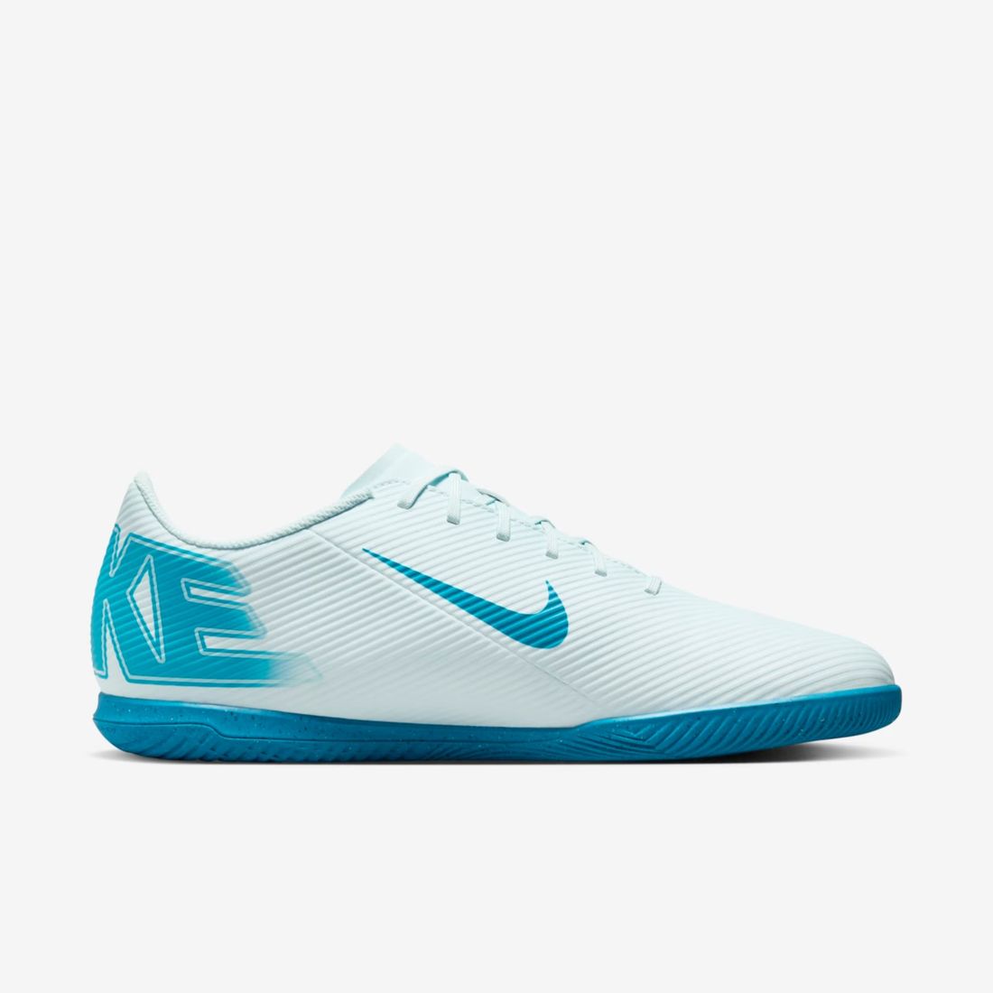 Chuteira Nike Futsal Vapor 16 Club Masculino Cor Branco/Azul Chuteira Nike Futsal Vapor 16 Club Masculino Cor Branco/Azul