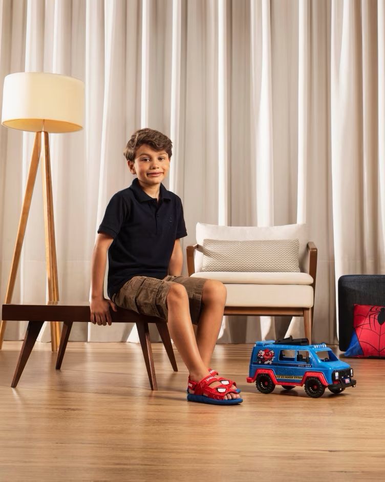 Sandália Grendene Kids Homem Aranha Masculino Cor Azul/Vermelho Sandália Grendene Kids Homem Aranha Masculino Cor Azul/Vermelho
