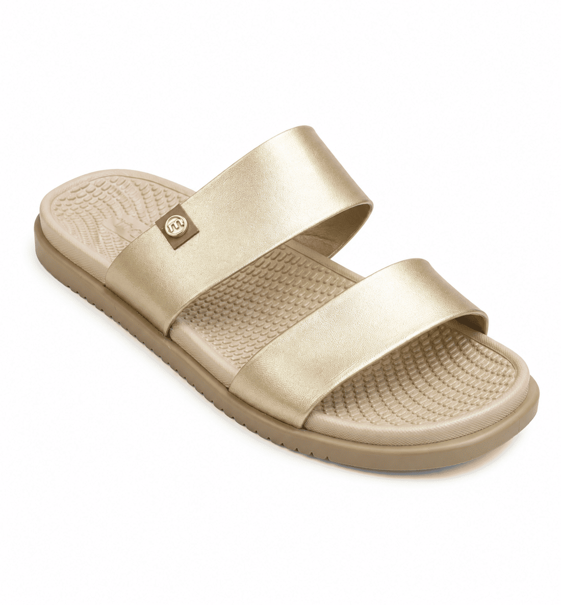 Rasteira Moleca Duas Tiras Feminino Cor Dourado Rasteira Moleca Duas Tiras Feminino Cor Dourado