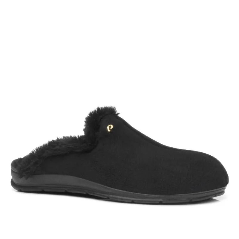 Pantufa Pegada Pelúcia Feminino Cor Preto