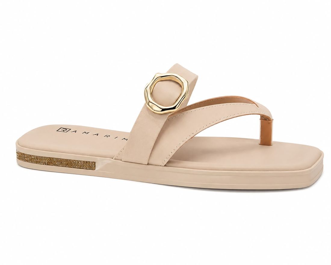 Rasteira Scotch Ramarim Feminino Cor Caqui Rasteira Scotch Ramarim Feminino Cor Caqui