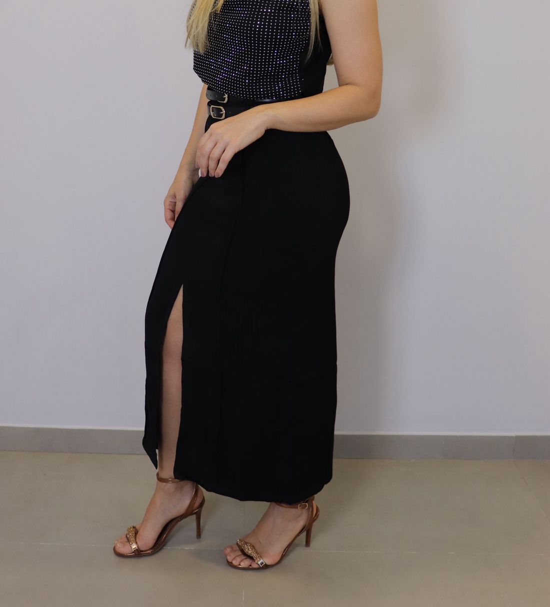 Saia Bellina Feminino Cor Preto