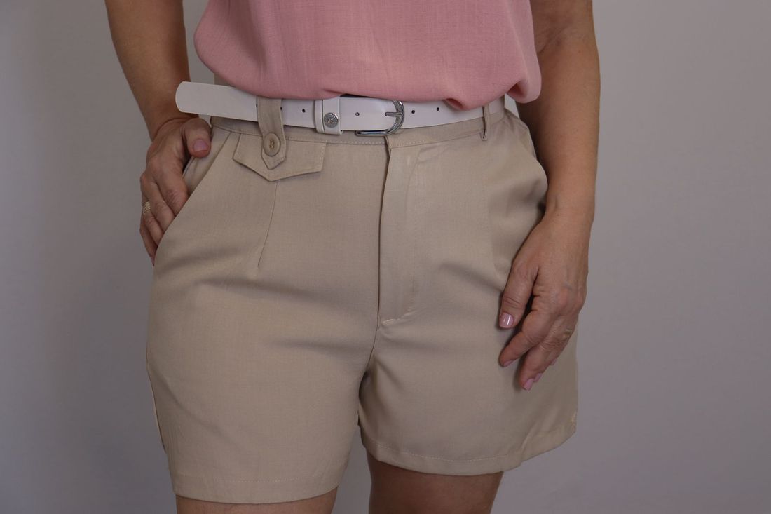 Short Maxma Linho Feminino Cor Nude Short Maxma Linho Feminino Cor Nude