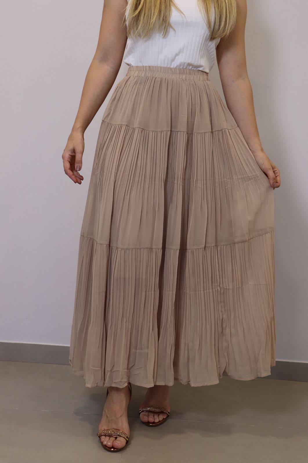 Saia Bellina Feminino Cor Caqui