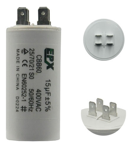 CAPACITOR P/ MOTOR 15UF 400V