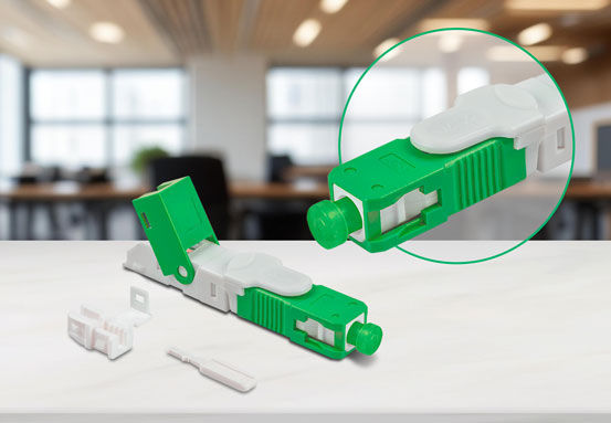 CONECTOR P/ FIBRA OPT CLICK CERAMICA SC/APC XFF 2CSI (10PCS)