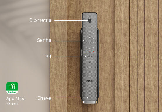 FECHADURA INTELIGENTE PUSH & PULL DE EMBUTIR MFR 6300 CINZA FECHADURA INTELIGENTE PUSH & PULL DE EMBUTIR MFR 6300 CINZA