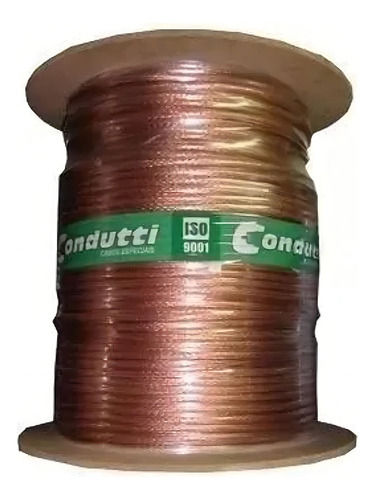 CABO CRISTAL 4MM TRANCADO 80% MALHA P/ELEVADOR BOB 300M - CONDUTTI