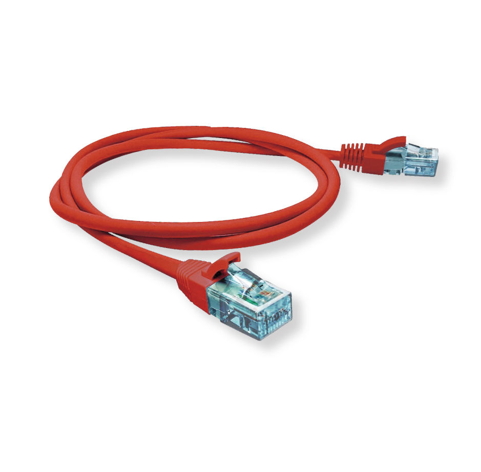 PATCH CORD 1,5M CAT5E C/ CAPA  PROTETORA  - VERMELHO  - BLUECOM